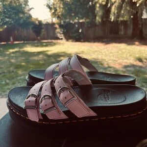 Dr. Martens Pink Platform Sandals